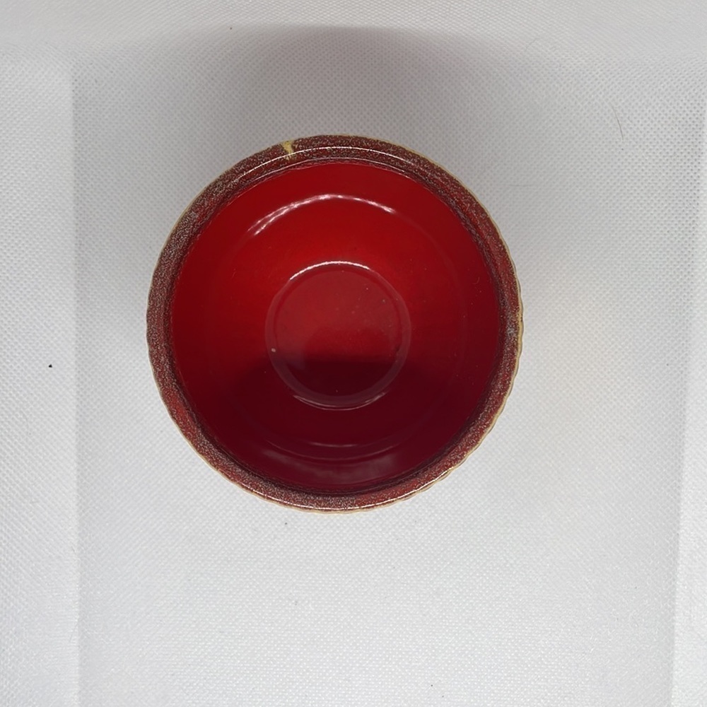 Small Red Mini Italian Pottery Bowl - Picture 2 of 5